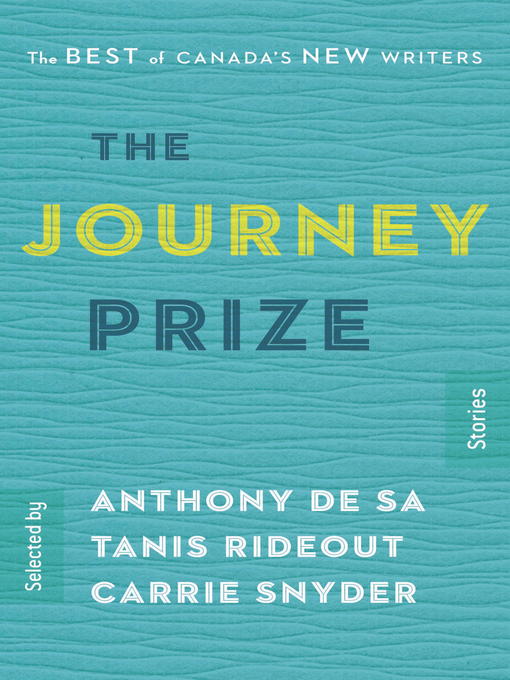 Cover image for The Journey Prize Stories 27